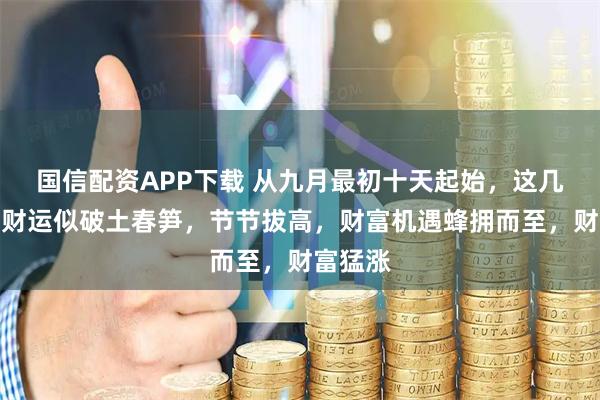国信配资APP下载 从九月最初十天起始,这几个生肖财运似破土春笋,节节拔高,财富机遇蜂拥而至,财富猛涨